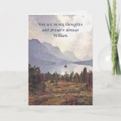 クリスチャン末期疾患心地よい+勇気付けられる カード (正面)