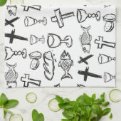 クリスチャン様式 キッチンタオル (折り畳み)