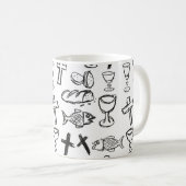 クリスチャン様式 コーヒーマグカップ (正面右)