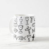 クリスチャン様式 コーヒーマグカップ (正面左)