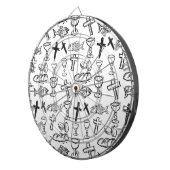 クリスチャン様式 ダーツボード (正面右)