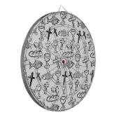 クリスチャン様式 ダーツボード (正面左)