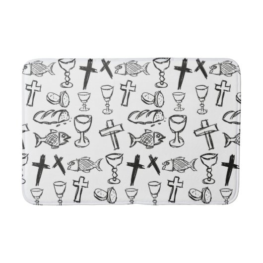 クリスチャン様式 バスマット (正面)