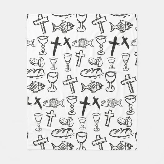 クリスチャン様式 フリースブランケット (正面)