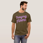 クリスチャン母の日ギフトママ祈りの言葉戦士 Tシャツ (正面フル)