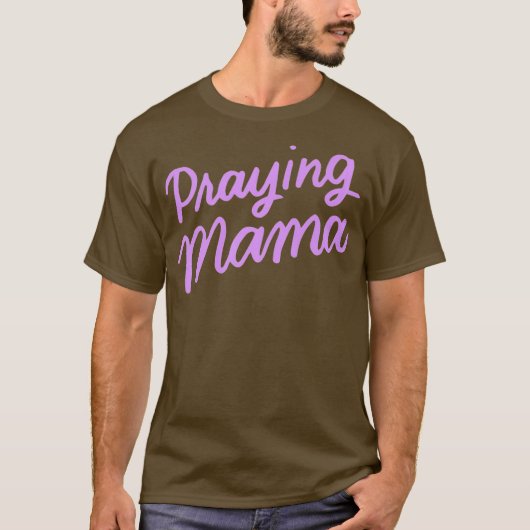 クリスチャン母の日ギフトママ祈りの言葉戦士 Tシャツ (正面)