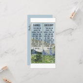 クリスチャン水カラー自然聖なる書物、 経典ブックマーク カード (正面/裏面インサイチュ)