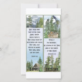 クリスチャン水カラー自然聖なる書物、 経典ブックマークCa カード (正面)