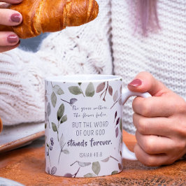 クリスチャン水彩秋リーフパターン聖なる書物、 経典 コーヒーマグカップ