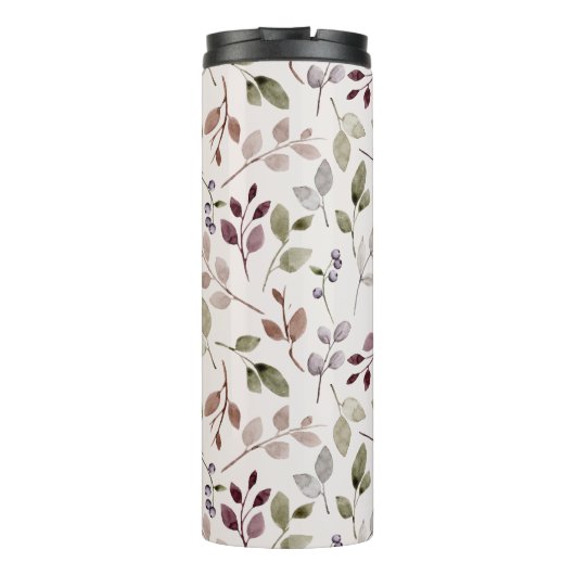 クリスチャン水彩秋リーフパターン聖なる書物、 経典 タンブラー (裏面)