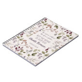 クリスチャン水彩秋リーフパターン聖なる書物、 経典 ノートブック (左側)