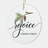 クリスチャン水彩装飾陶磁器 セラミックオーナメント (左)