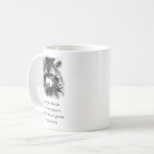 クリスチャン洗面所あなたの手を洗うラクーン動物 コーヒーマグカップ (正面左)