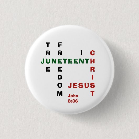 クリスチャン無料キリスト十二番ボタン 缶バッジ (正面)