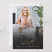 クリスチャン熱帯お祝いの写真 招待状 (裏面)