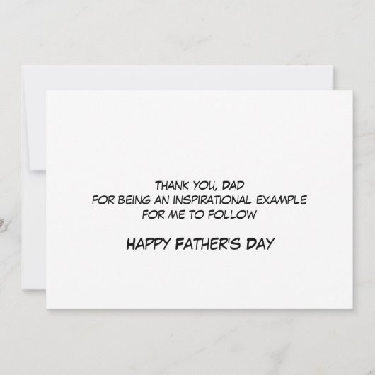 クリスチャン父の日の役割最高のモデルフォトカード カード (裏面)