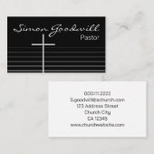 クリスチャン牧師の名刺 |エレガント | 名刺 (正面/裏面)