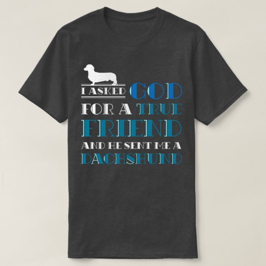 クリスチャン犬のオーナーギフトペットダシュント Tシャツ (デザイン正面)