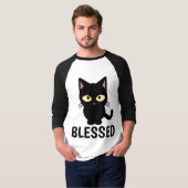 クリスチャン猫好きTシャ賛美ツ、 Tシャツ (正面フル)