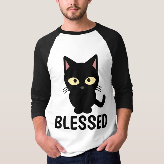 クリスチャン猫好きTシャ賛美ツ、 Tシャツ (正面)