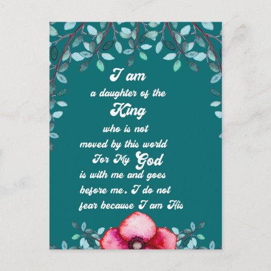 クリスチャン王のクリスチャン娘 ポストカード (正面)