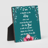 クリスチャン王の感動的娘 フォトプラーク (正面)