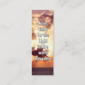 クリスチャン生まれ、シャインミニブックマーク コーリングカード (正面)