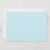 クリスチャン生誕発表写真カードブルークロス 案内状 (裏面)