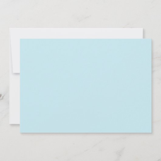 クリスチャン生誕発表写真カードブルークロス 案内状 (裏面)