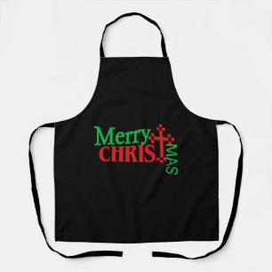 クリスチャン男性へクリスマスギフトと女子メリーChr エプロン