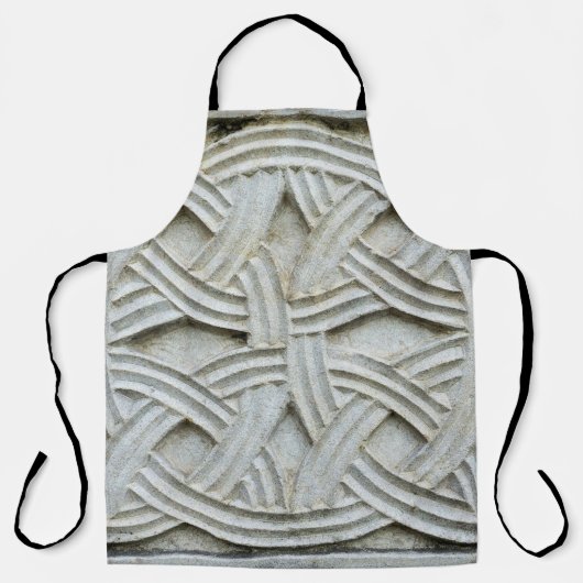 クリスチャン石彫刻古代パターン エプロン (正面)
