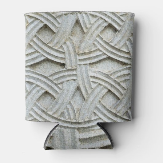 クリスチャン石彫刻古代パターン 缶クーラー (正面)