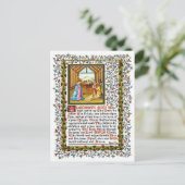 クリスチャン祈りの言葉と出生 ポストカード (スタンド正面)