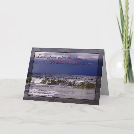 クリスチャン祈りの言葉グリーティングカード カード (正面)
