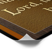 クリスチャン祈りの言葉ポスターアート ポスター (角)