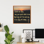 クリスチャン祈りの言葉ポスターアート ポスター (ホームオフィス)