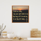 クリスチャン祈りの言葉ポスターアート ポスター (キッチン)