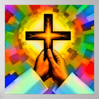 クリスチャン祈りの言葉ポスター紙（マット） ポスター