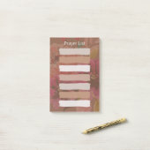 クリスチャン祈りの言葉リストスティッキー ポストイット (デスク上)