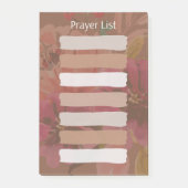 クリスチャン祈りの言葉リストスティッキー ポストイット (正面)