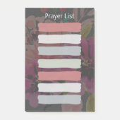 クリスチャン祈りの言葉リストスティッキー ポストイット (正面)