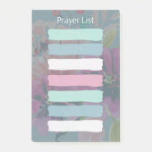 クリスチャン祈りの言葉リストスティッキー ポストイット (正面)