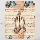 クリスチャン祈りの言葉ヴィンテージスクラップブック紙 (裏面)