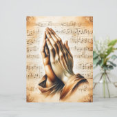 クリスチャン祈りの言葉ヴィンテージスクラップブック紙 (スタンド正面)