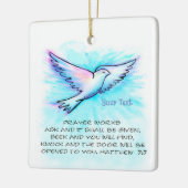 クリスチャン祈りの言葉作品オーナメント セラミックオーナメント (左)