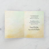 クリスチャン祈りの言葉父誕生日キージャンゲームバード シーズンカード (内部)