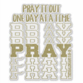 クリスチャン祈りの言葉肯定 シール (正面)