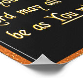 クリスチャン祈りの言葉 ポスター (角)