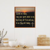 クリスチャン祈りの言葉 ポスター (キッチン)