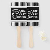 クリスチャン祈を進める一時停止 ハンドファン (正面&裏面)